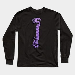 Celtic Serpent - Purple Long Sleeve T-Shirt